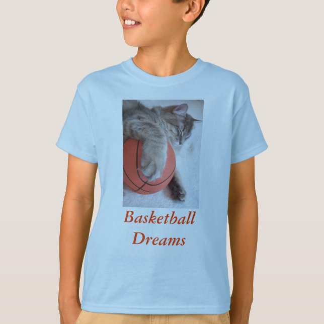T-shirt rêves de basket-ball, (Devant)