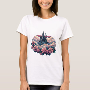 T-shirt Rêves de Château aux teintes roses"