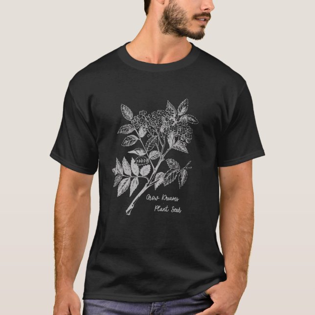 T-shirt Rêves de croissance Semences Plantes Lafée Rowan M (Devant)