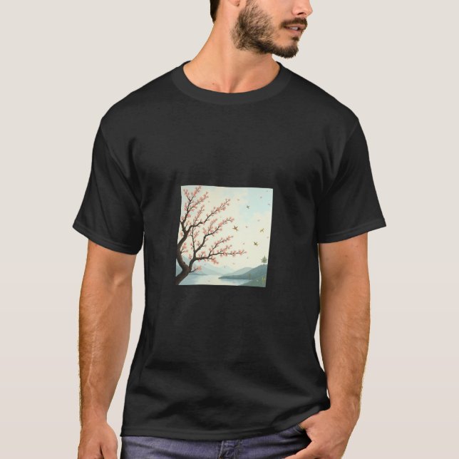 T-shirt Rêves de Floraison d'Amandier (Devant)