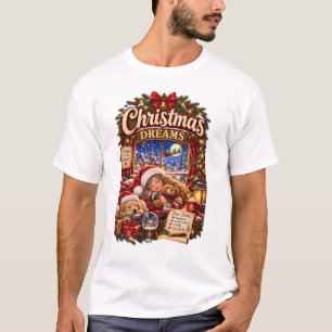 T-shirt Rêves de Noël – Nuit de Noël Magique et Confortabl