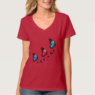 T-shirt Rêves de papillon Ailes pastel Une douce ascension