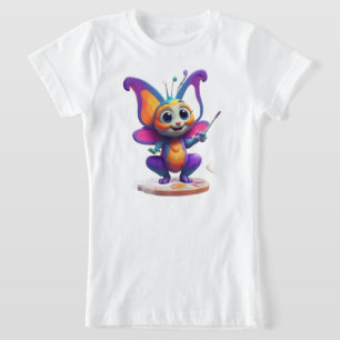 T-Shirt "Rêves de papillons et sourires de pingouins"