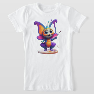 T-Shirt "Rêves de papillons et sourires de pingouins"