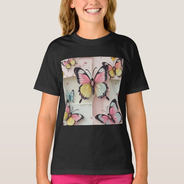 T-shirt Rêves de papillons ✨ Whimsical - Tee de style dess (Devant)