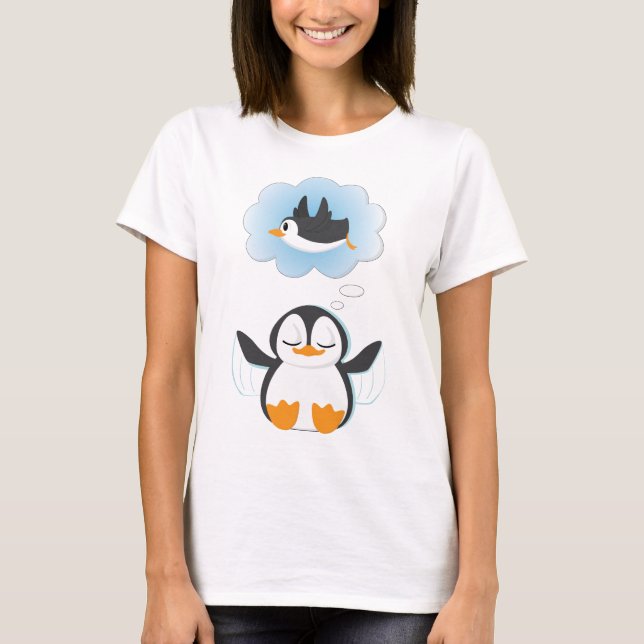T-shirt Rêves de pingouin (Devant)