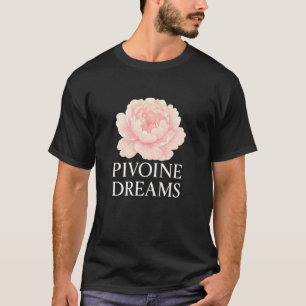 T-shirt Rêves de Pivoine Fille Esthétique Pivoine Pastel