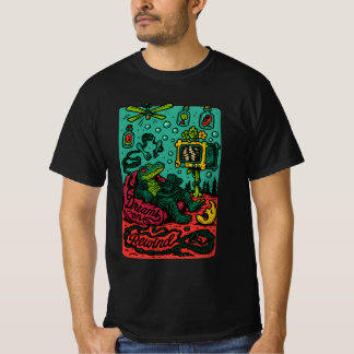 T-shirt Rêves en rembobinage – Art TV Alligator Rétro Surr