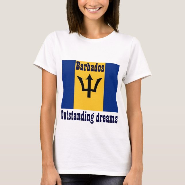 T-shirt rêves exceptionnels barbade (Devant)