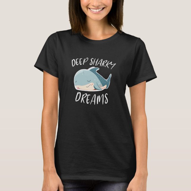 T-shirt Rêves Profonds Et Requins (Devant)