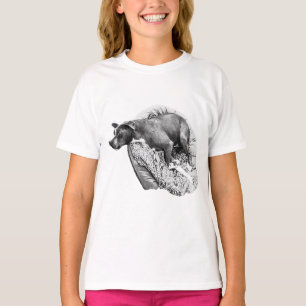 T-shirt Revêtement et nid - Style monochrome