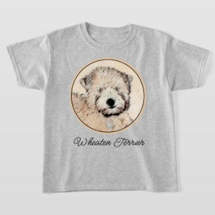 T-shirt Revêtu doux Roue Peinture Terrier Art original