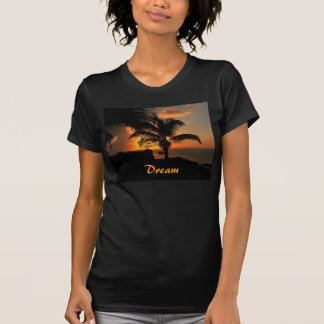 T-shirt rêveur de coucher du soleil
