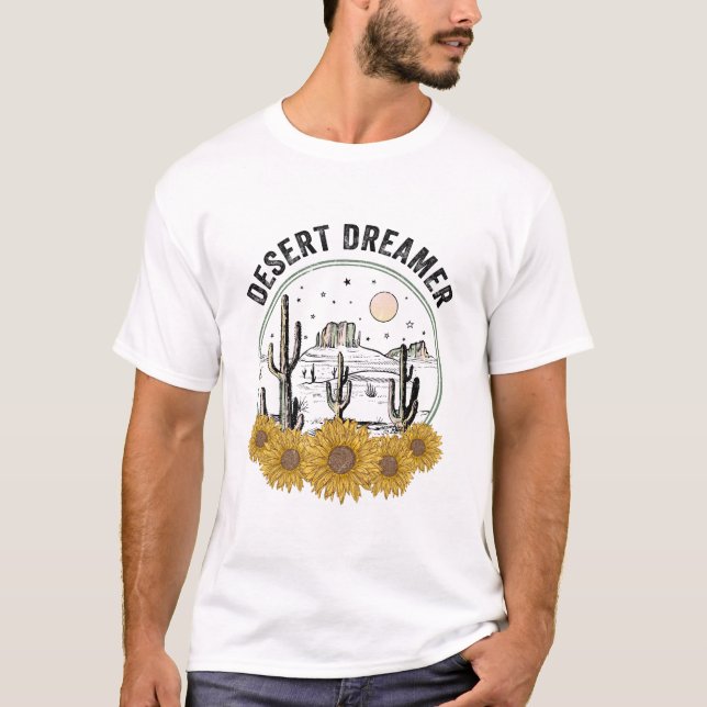 T-shirt rêveur du désert (Devant)