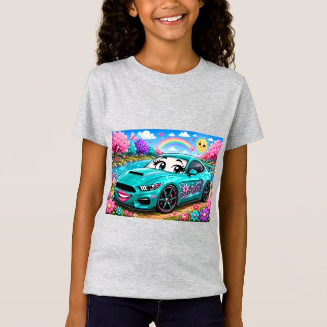 T-Shirt Rêveur sarcelle Racer (Devant)