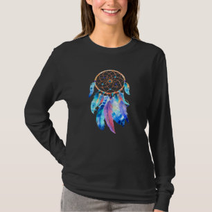 T-shirt Rêveurs colorés Plumes Native American Ind
