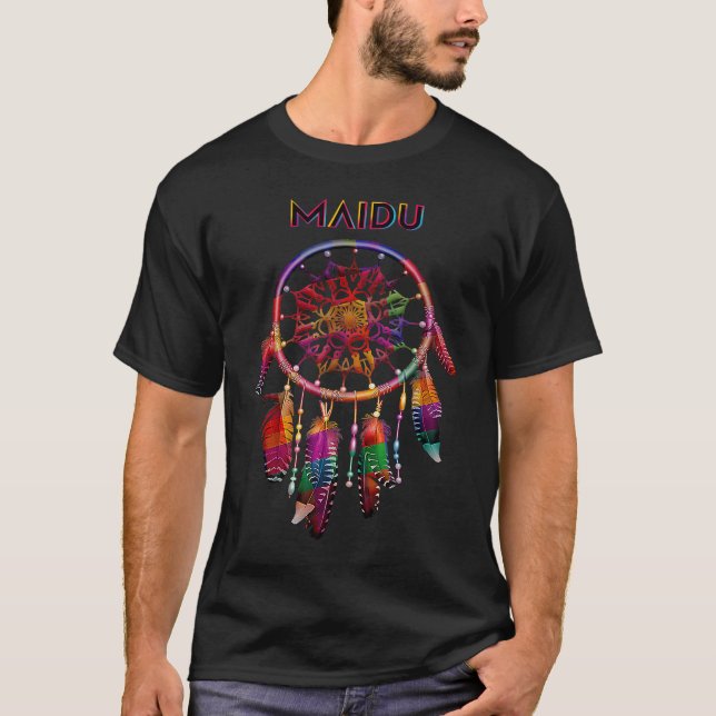 T-shirt Rêveuse colorée amérindienne Maidu (Devant)