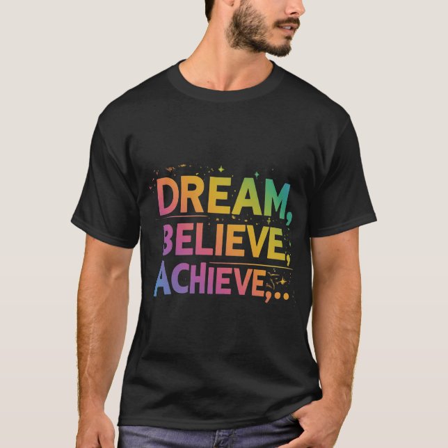 T-shirt Rêvez. Crois. Réalisation. (Devant)