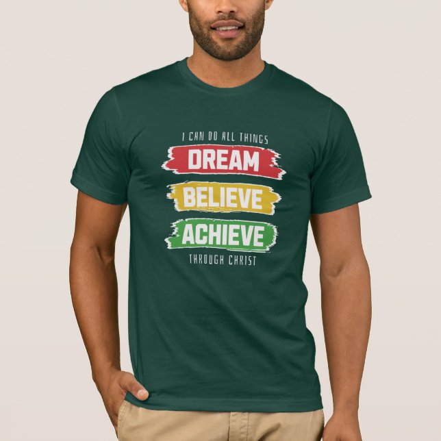T-shirt Rêvez, croyez, archivez. (Devant)