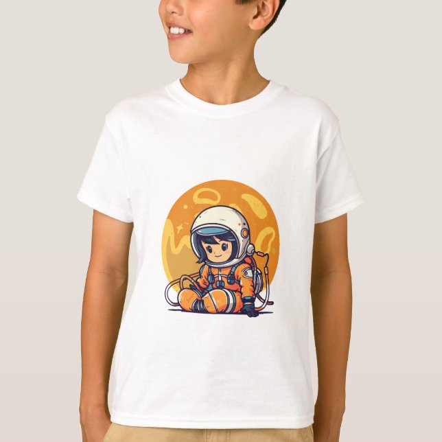 T-shirt Rêvez grand, petit astronaute (Devant)