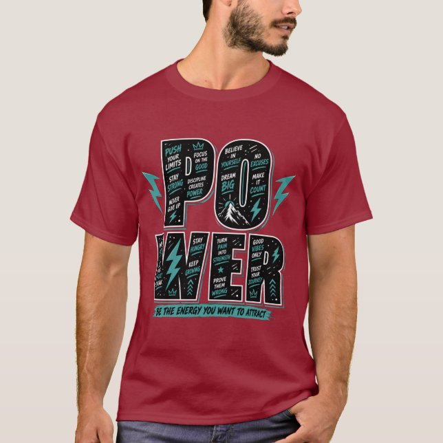 T-SHIRT RÊVEZ GRAND / TRAVAILLEZ DUR (Devant)