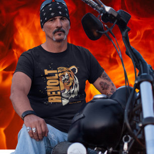 T-shirt Revolt Moderne Monde Tee Chevauchez Le Tigre Tradi