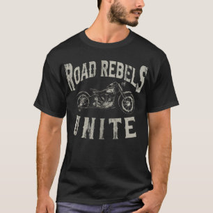 T-shirt Révoltés de la Route Unis Motard Moto Vintage