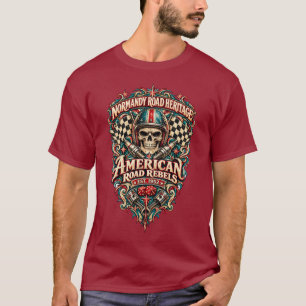 T-shirt Révoltés des Routes Américaines Course de Crâne Vi