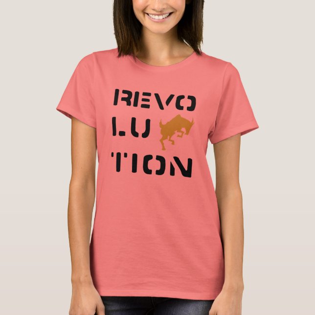 T-shirt RÉVOLUTION Blanc (Devant)