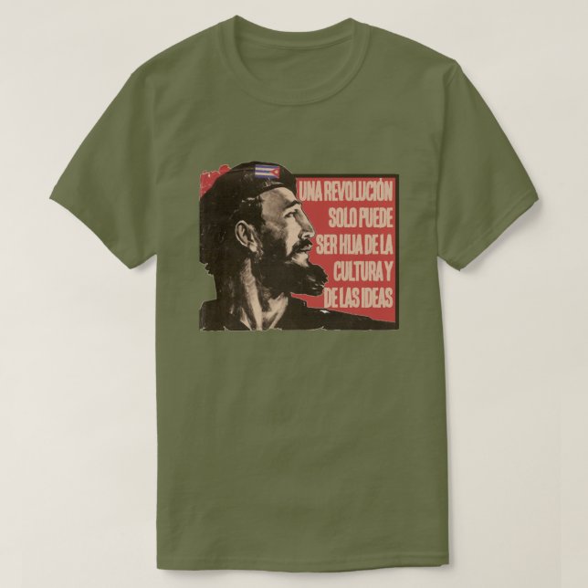 T-SHIRT RÉVOLUTION CUBAINE (Design devant)