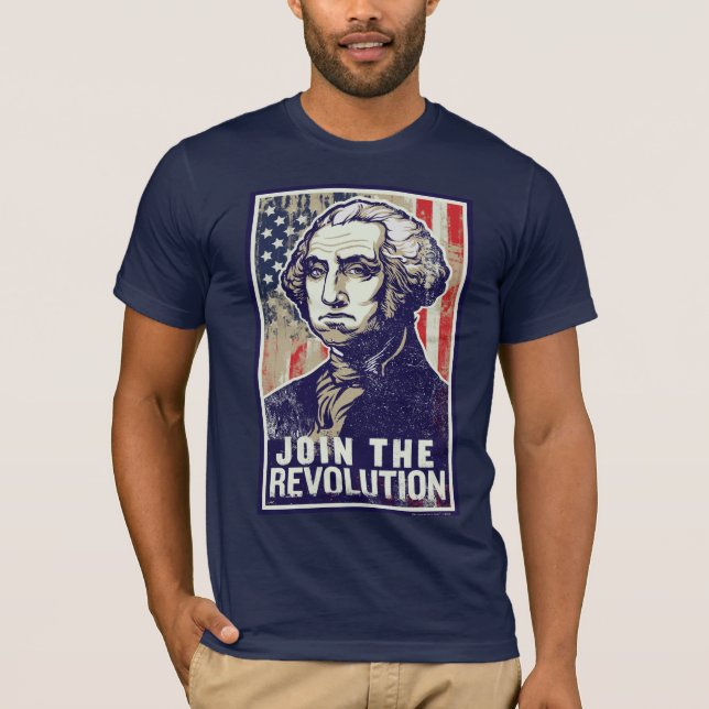 T-shirt Révolution de George Washington (Devant)