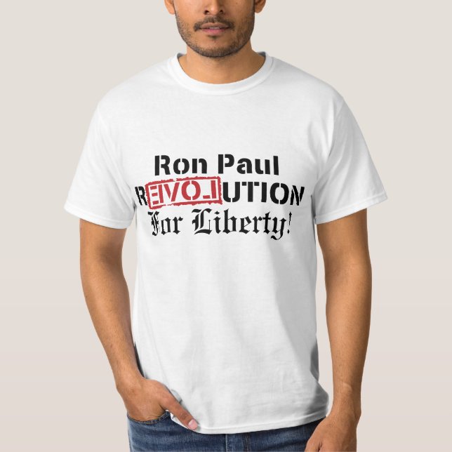 T-shirt Révolution de Ron Paul pour la liberté ! (Devant)