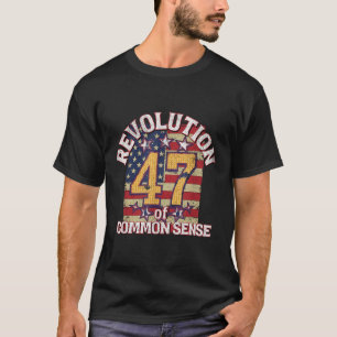 T-shirt Révolution Du Bon Sens Trump 47 Président