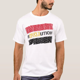 T-shirt Révolution égyptienne (la rayure se fanent)