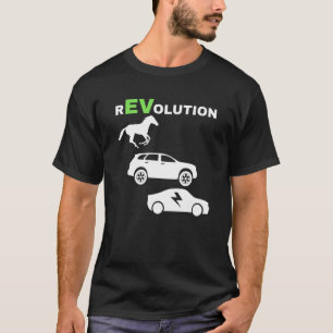T-shirt Révolution EV, Conduite E-Cars EV Life Funny Elect