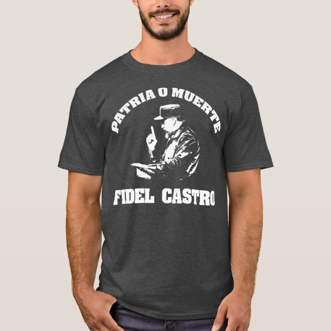 T-shirt Révolution Fidel Castro Cuba Amérique latine  (Devant)