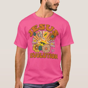 T-shirt Révolution Jésus drôle Christian Retro Super Boho