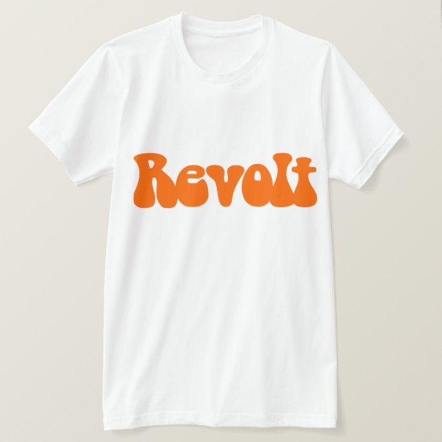 T-shirt Révolution - Orange (Design devant)