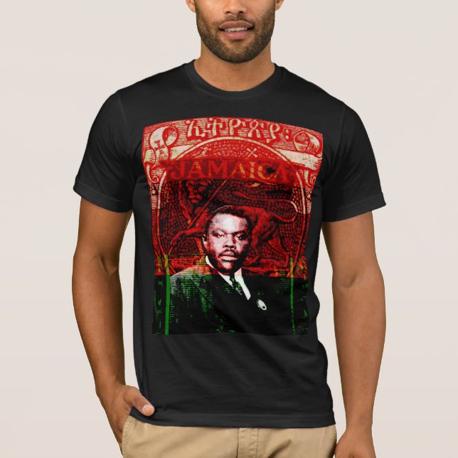T-shirt Révolutionnaire nationaliste noir de Marcus Garvey (Devant)