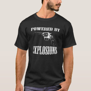 T-shirt Revolver britannique actionné par des explosions