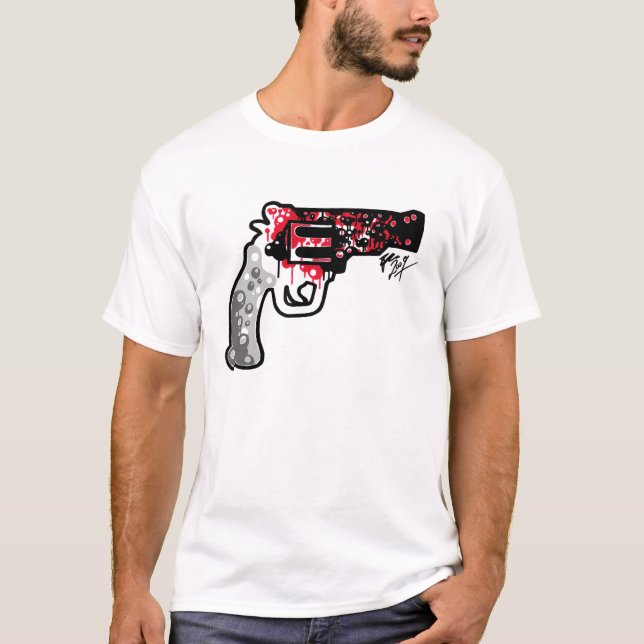 T-shirt Revolver sanglant (Devant)