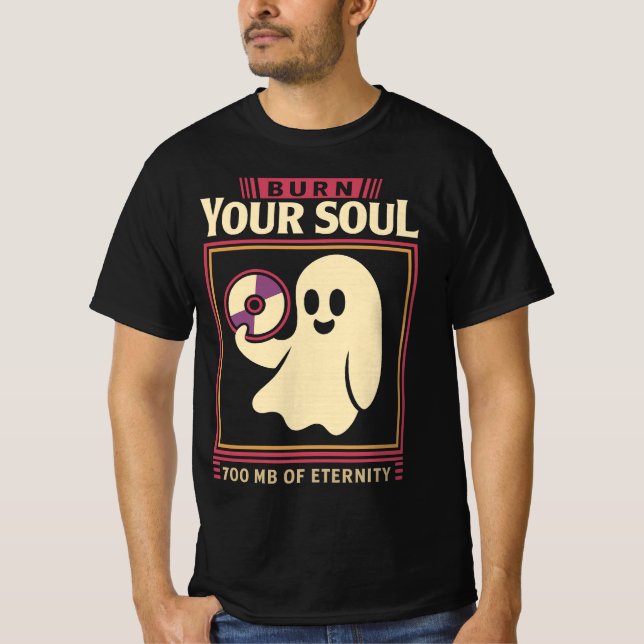 T-shirt Rewind Your Life - Retro Skeleton Cassette (Devant)