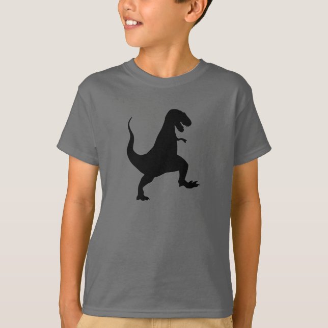 T-shirt Rex de Tyrannosaurus hurlant et silhouette de (Devant)