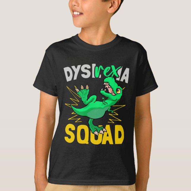 T-shirt Rex -ia - Dyslexie Squad Dyslexia Professeur Funny (Devant)