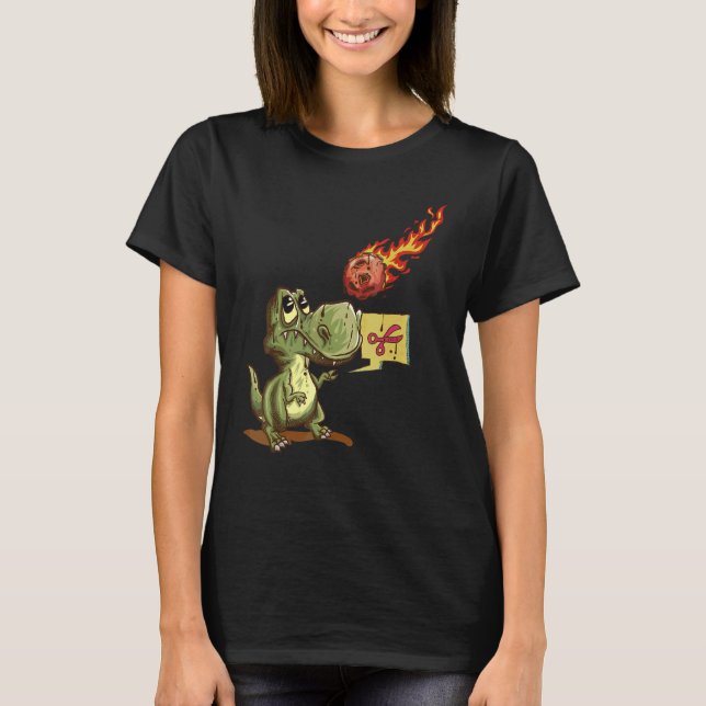 T-shirt Rex  Pierre Feuille Ciseaux  Comète 1 (Devant)