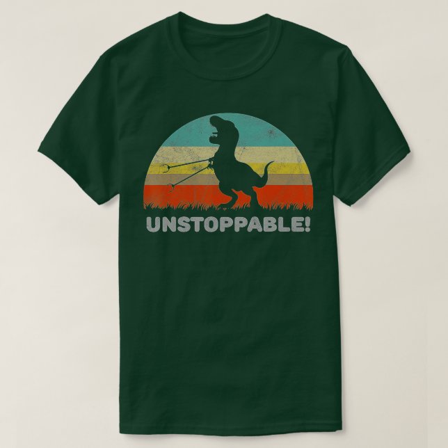 T-shirt Rex T instoppable avec outil de ramassage de déche (Design devant)