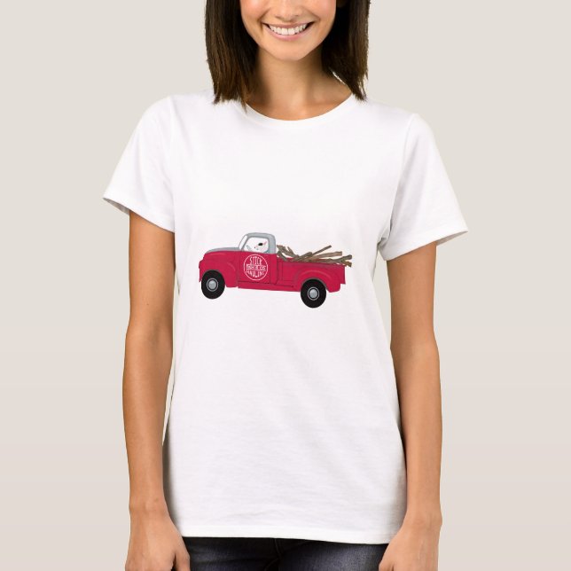 T-shirt Rex The TV Terrier Red Truck (Devant)