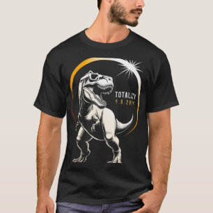 T-shirt Rex Total Solaire Eclipse 2024 Dinosaure Avril 8 H