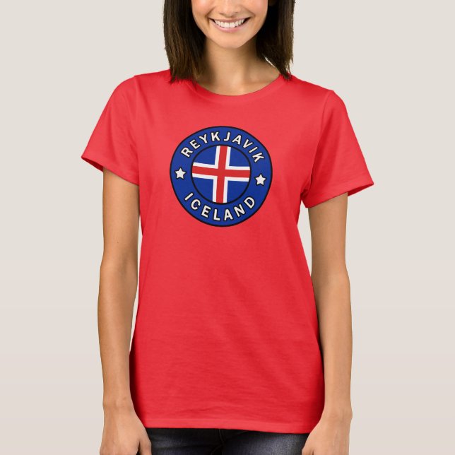 T-shirt Reykjavik Islande (Devant)