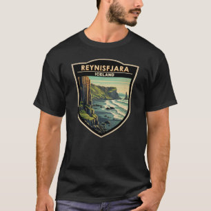 T-shirt Reynisfjara Beach Islande Travel Art Vintage
